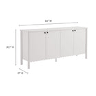 Modway Emmeline 66" 4-Door Scalloped Sideboard Cabinet
