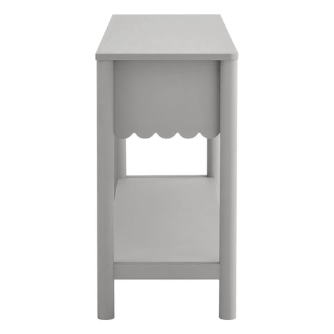 Modway Emmeline 3-Drawer Scalloped Console Table  