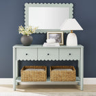 Modway Emmeline 3-Drawer Scalloped Console Table