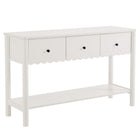 Modway Emmeline 3-Drawer Scalloped Console Table  