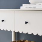 Modway Emmeline 3-Drawer Scalloped Console Table