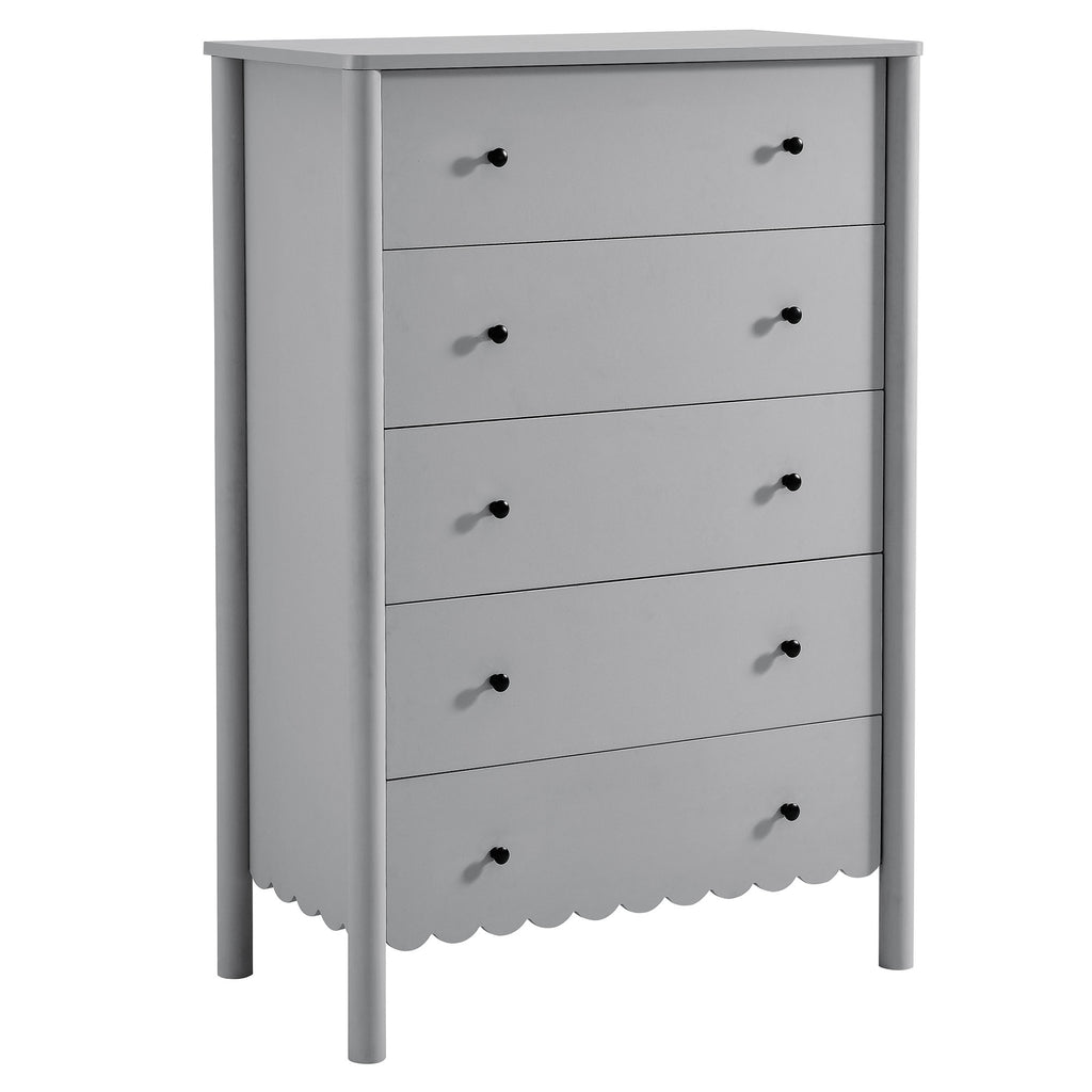 Modway Emmeline Scalloped 5-Drawer Chest  