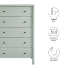 Modway Emmeline Scalloped 5-Drawer Chest