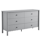 Modway Emmeline Scalloped 6-Drawer Dresser  