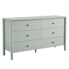 Modway Emmeline Scalloped 6-Drawer Dresser  