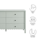 Modway Emmeline Scalloped 6-Drawer Dresser