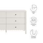 Modway Emmeline Scalloped 6-Drawer Dresser