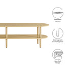 Modway Torus Oval Wood TV Stand