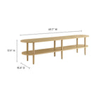 Modway Torus Oval Wood TV Stand