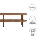 Modway Torus Oval Wood TV Stand