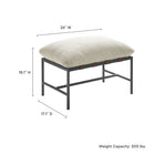 Modway Raya Outdoor Patio Boucle Lounge Chair and Ottoman