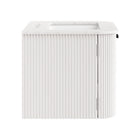 Modway Zia 24" Wall-Mount Bathroom Vanity with Marble Sink