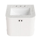 Modway Zia 24" Wall-Mount Bathroom Vanity with Marble Sink