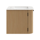 Modway Zia 24" Wall-Mount Bathroom Vanity with Marble Sink