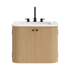 Modway Zia 24" Wall-Mount Bathroom Vanity with Marble Sink