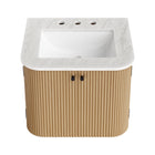 Modway Zia 24" Wall-Mount Bathroom Vanity with Marble Sink