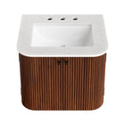 Modway Zia 24" Wall-Mount Bathroom Vanity with Marble Sink