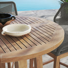 Modway Wellspring 3-Piece Outdoor Patio Teak Wood Bar Set