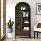Modway Vaughn 71" Arched Storage Display Cabinet