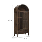 Modway Vaughn 71" Arched Storage Display Cabinet