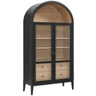 Modway Nolan 74" Tall Wide Arched Storage Display Cabinet  