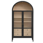 Modway Nolan 74" Tall Wide Arched Storage Display Cabinet
