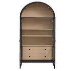 Modway Nolan 74" Tall Wide Arched Storage Display Cabinet