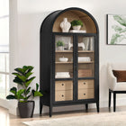 Modway Nolan 74" Tall Wide Arched Storage Display Cabinet