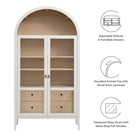 Modway Nolan 74" Tall Wide Arched Storage Display Cabinet