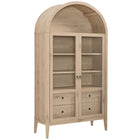 Modway Nolan 74" Tall Wide Arched Storage Display Cabinet  