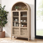 Modway Nolan 74" Tall Wide Arched Storage Display Cabinet