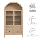 Modway Nolan 74" Tall Wide Arched Storage Display Cabinet