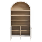 Modway Nolan 74" Tall Wide Arched Storage Display Cabinet Bookshelf