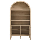 Modway Nolan 74" Tall Wide Arched Storage Display Cabinet Bookshelf