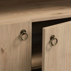 Modway Nolan 74" Tall Wide Arched Storage Display Cabinet Bookshelf