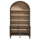 Modway Nolan 74" Tall Wide Arched Storage Display Cabinet Bookshelf