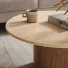 Modway Kioni Round Travertine Coffee Table