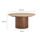 Modway Kioni Round Travertine Coffee Table