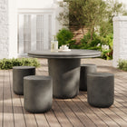 Modway Brion Indoor - Outdoor Patio Concrete 5 Piece Dining Table Set