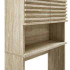 Modway Render Over the Toilet Faux Travertine Bathroom Storage Cabinet
