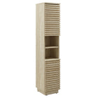 Modway Render Tall Narrow Faux Travertine Linen Storage Cabinet  