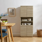 Modway Render Tall Faux Travertine Linen Storage Cabinet