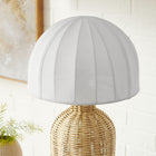 Modway Santo Rattan Table Lamp With Dome Shade