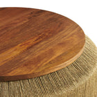 Modway Maris Seagrass and Wood Coffee Table