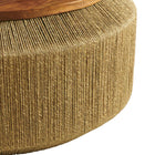 Modway Maris Seagrass and Wood Coffee Table