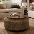 Modway Maris Seagrass and Wood Coffee Table