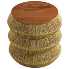 Modway Maris Seagrass and Wood End Table