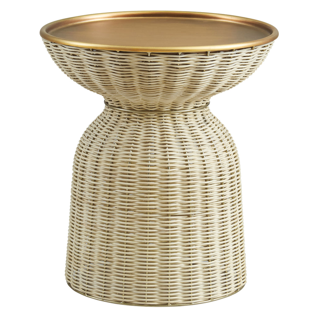 Modway Lazaro Round Rattan Side Table  