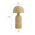 Modway Briar Rattan Table Lamp
