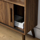 Modway Transmit 45" Bookcase with Sliding Doors